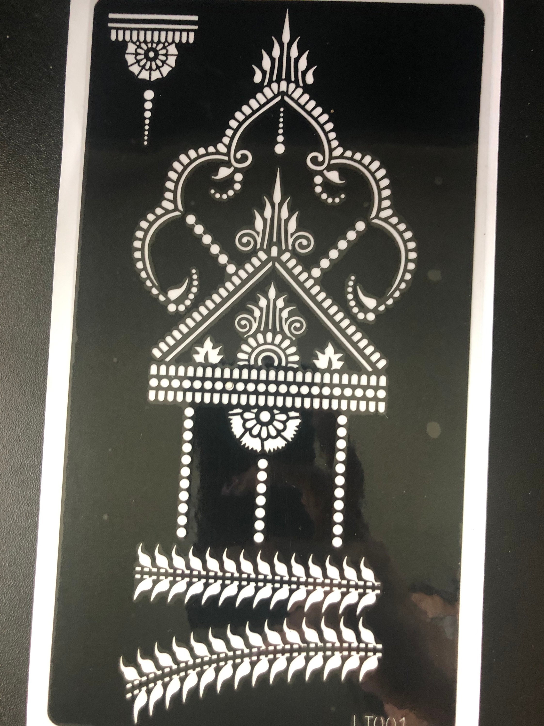 Henna Tattoos Reusable Stencils - Etsy
