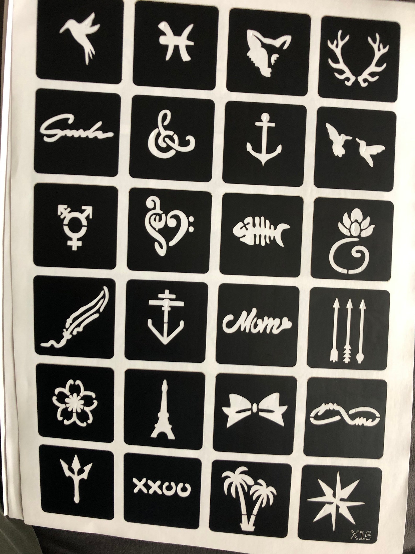 Henna Cone With Tattoo Stencils and Instructions Chemical Free, Skin