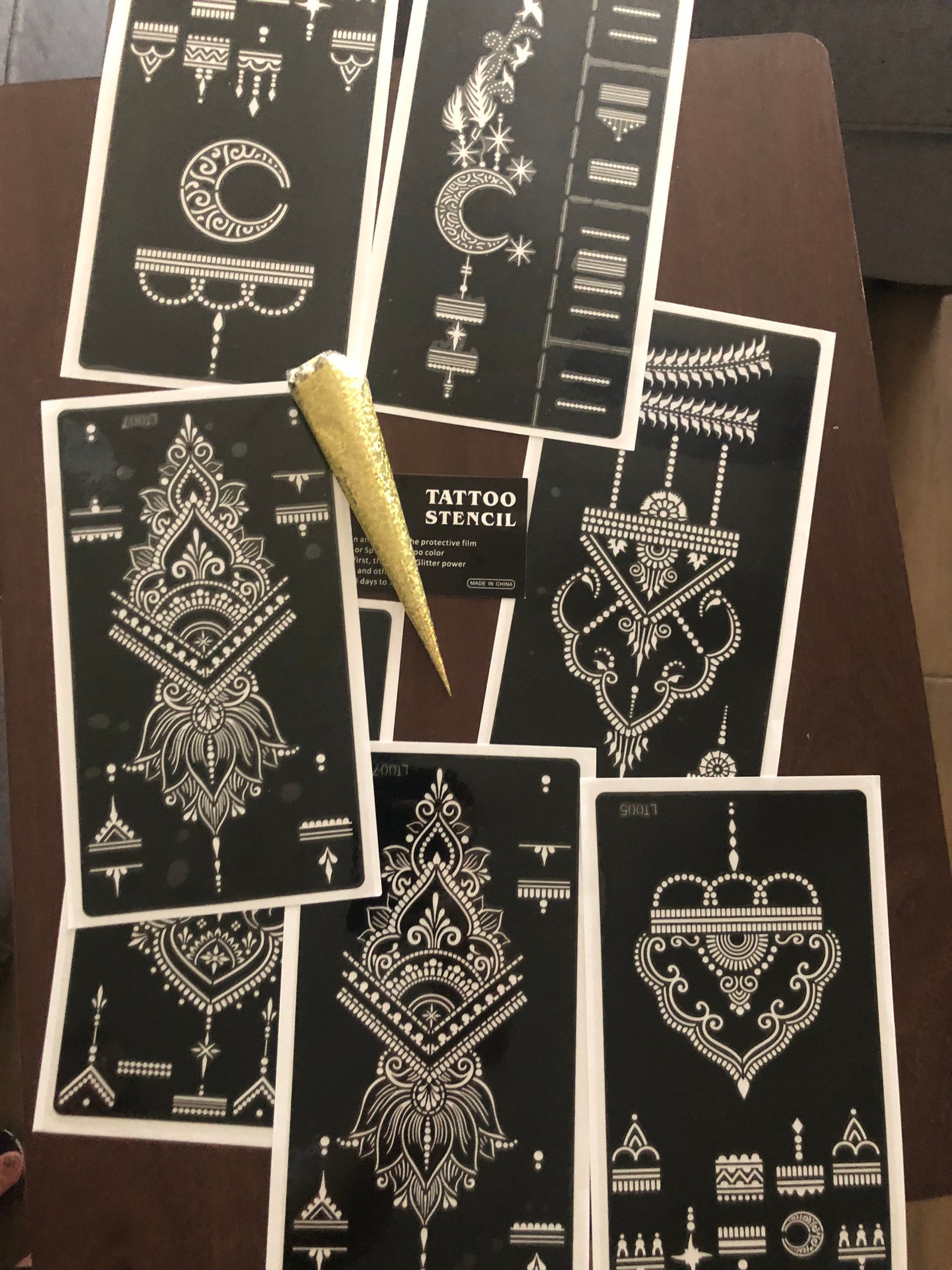 Make Your Own Henna Tattoos. Includes Henna Cone and Stencil Etsy