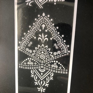 Henna Tattoos Reusable Stencils - Etsy