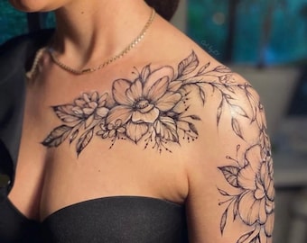 3 Fresh Jagua Cones, Black Temporary Tattoo Ink