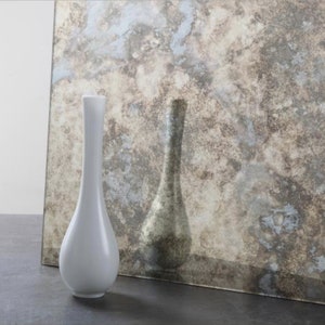 Distressed Foxed Mirror, Splash Back Antique Aged Glass Feature Wall Tile 20x20cm and 40x40cm image 2