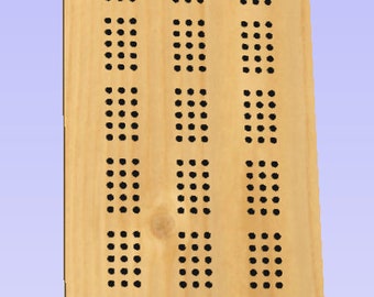 Patrón CNC para tablero de cribbage, archivo VCarve de 3 pistas (descarga digital)