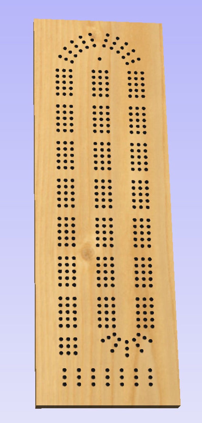 Cribbage Board CNC Pattern, 3 Track Vcarve File (digital Download) - Etsy