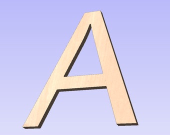 Archivo CNC de fuente Arial, letras de 12 pulgadas (archivo .CRV) Descarga digital