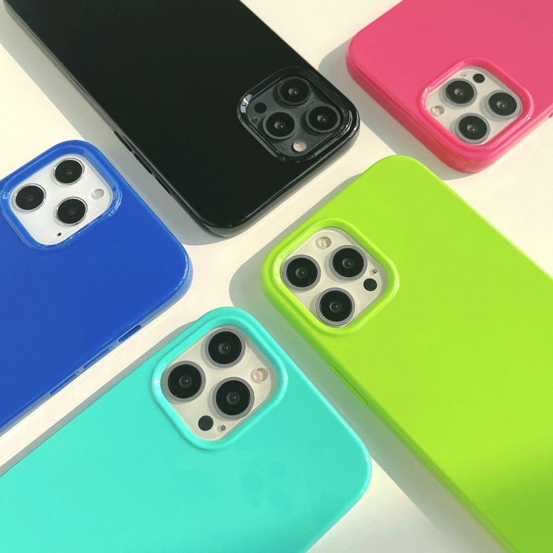 Colorido protector iPhone 12 11 Pro Max caso iPhone 12