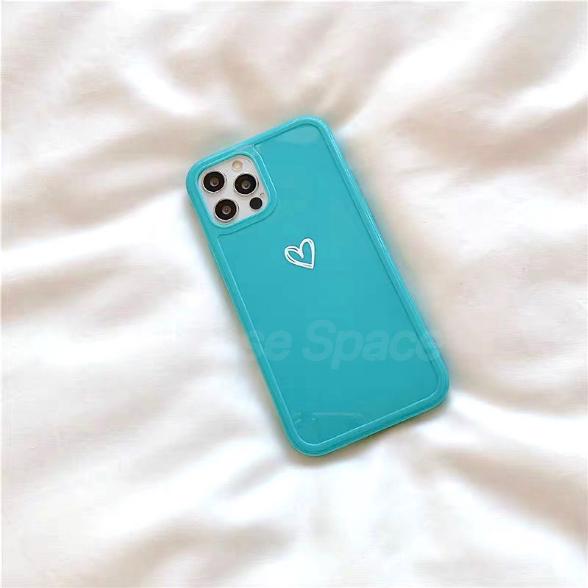 White Heart Iphone 13 12 11 Pro Max Case Iphone 12 Mini Case Etsy UK