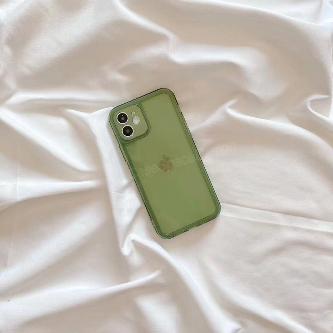Clear Green Iphone 13 12 11 Pro Max Case Iphone 13 12 Mini Etsy