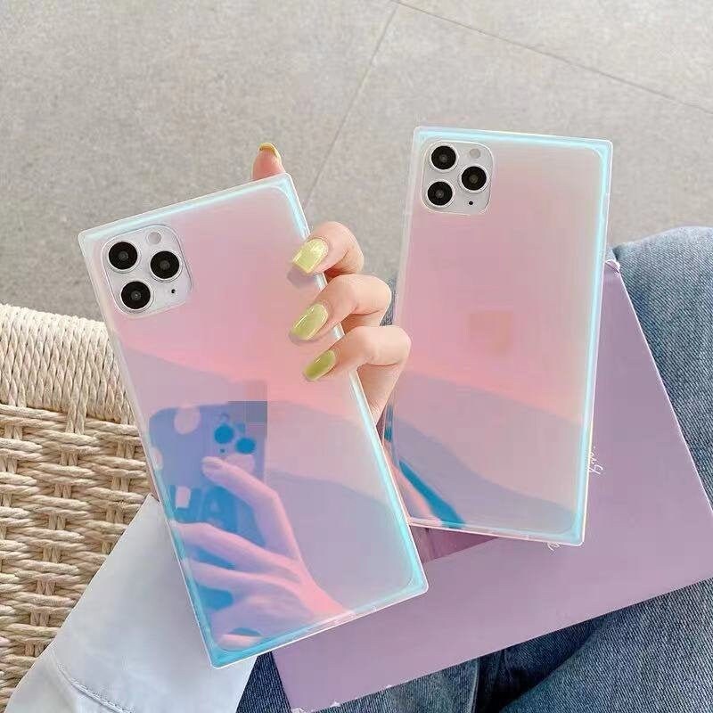 Square Laser Iphone 13 12 11 Pro Max Case Iphone 13 12 Mini Etsy
