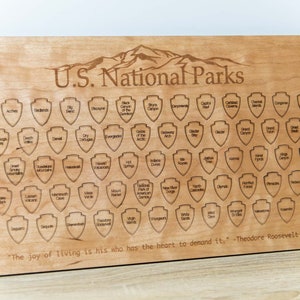 The National Parks Bucket List Board by Whake Studios | National Parks Service