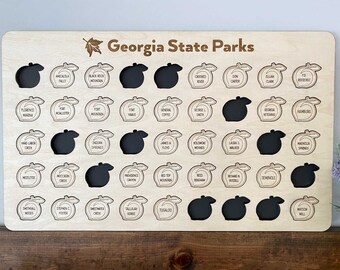 Georgia State Parks Bucket List Board | Travel Bucket List | Whake Studios