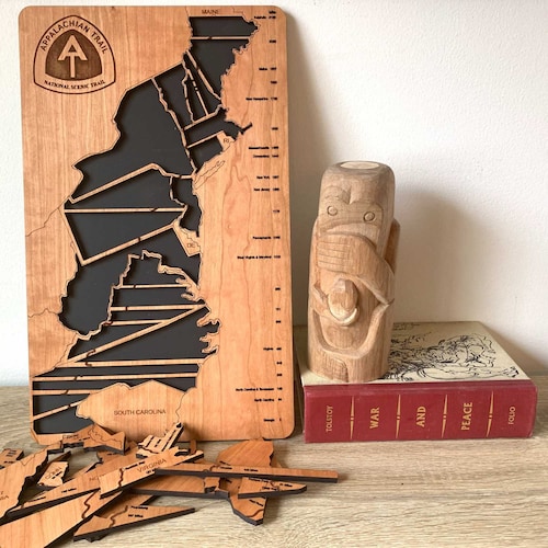 PCT Section Hiker Bucket List Board Wooden Tracker Map Etsy