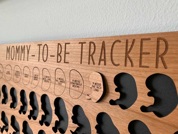 Personalized Pregnancy Tracker Board Weeks of Gestation Baby