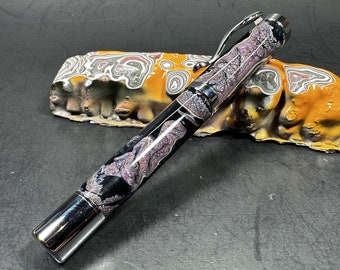 Handmade Fordite Pen - Kenworth Fordite - Rollerball - Graduation Gift - Gifts for him - Father's Day - Gifts for her - Mother's Day - Boss