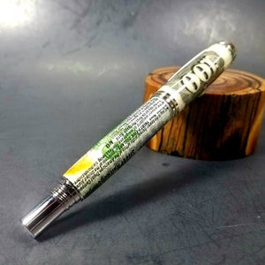 Rollerball personalizado - Certificado de bonos - Banca - Contabilidad - Finanzas - Graduación - Regalos para ella - Regalos para él - Pluma de escritorio - Navidad