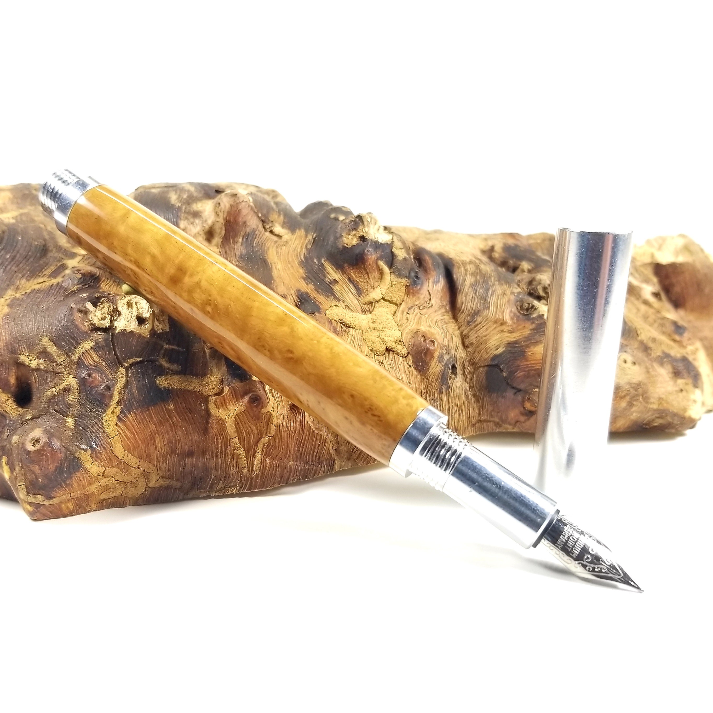 Handmade Wood Pen Australian Mallee Burl Fountain Pen Custom Pen