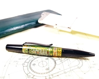 Handmade Pen - Printed Circuit Board - Twist Pen - Ballpoint Pen - Schmidt - Engineer - IT Gift - Graduation Gift - Fathers Day - Stationery