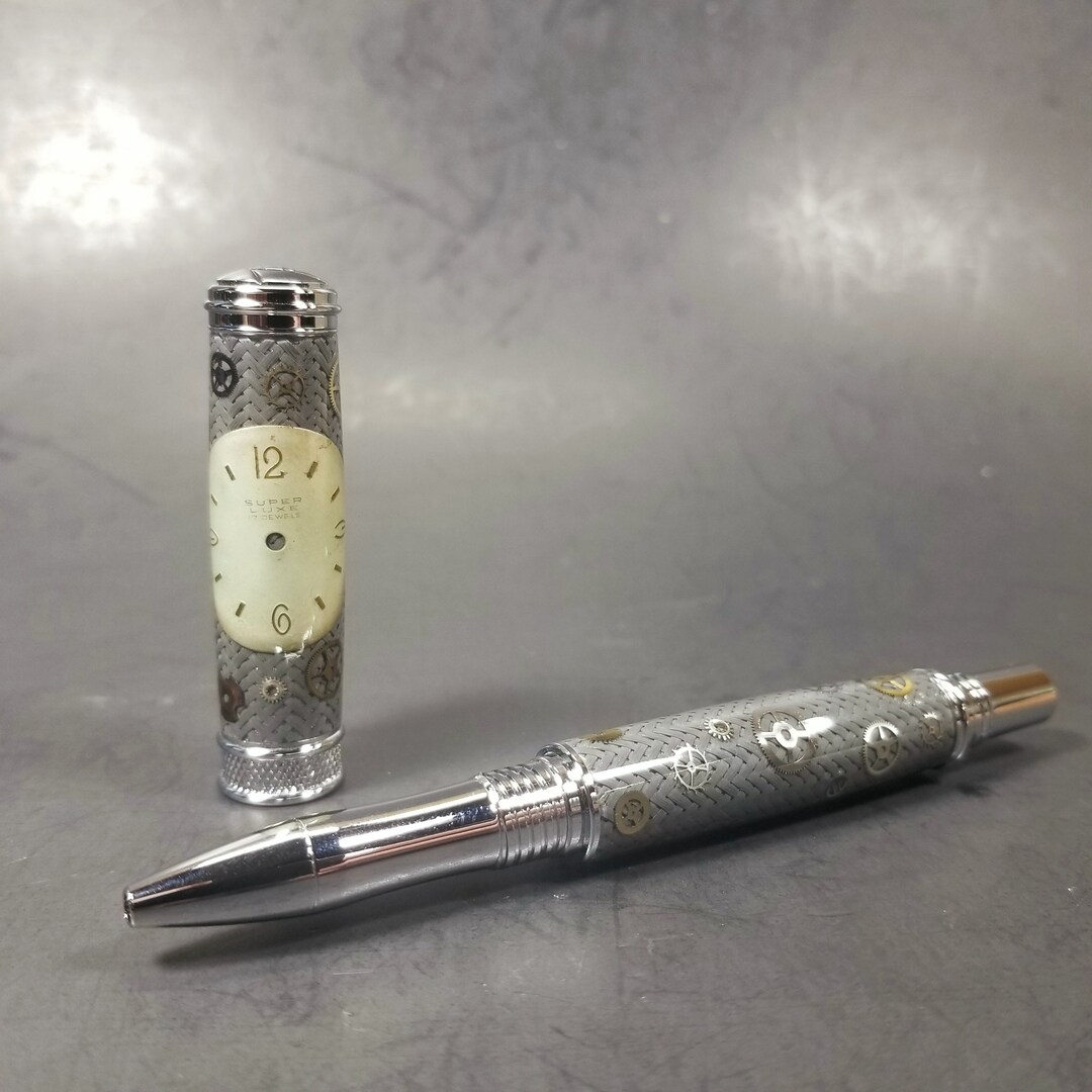 Custom Vintage Watch Parts Pen Super Luxe Rollerball Etsy