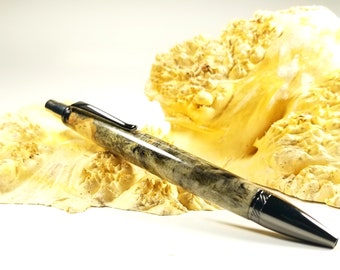 Handmade Wood Pen - Buckeye Burl - Click Pen - Ballpoint Pen - Graduation - Father's Day - Gifts for him - Gifts for her - Every Day Carry