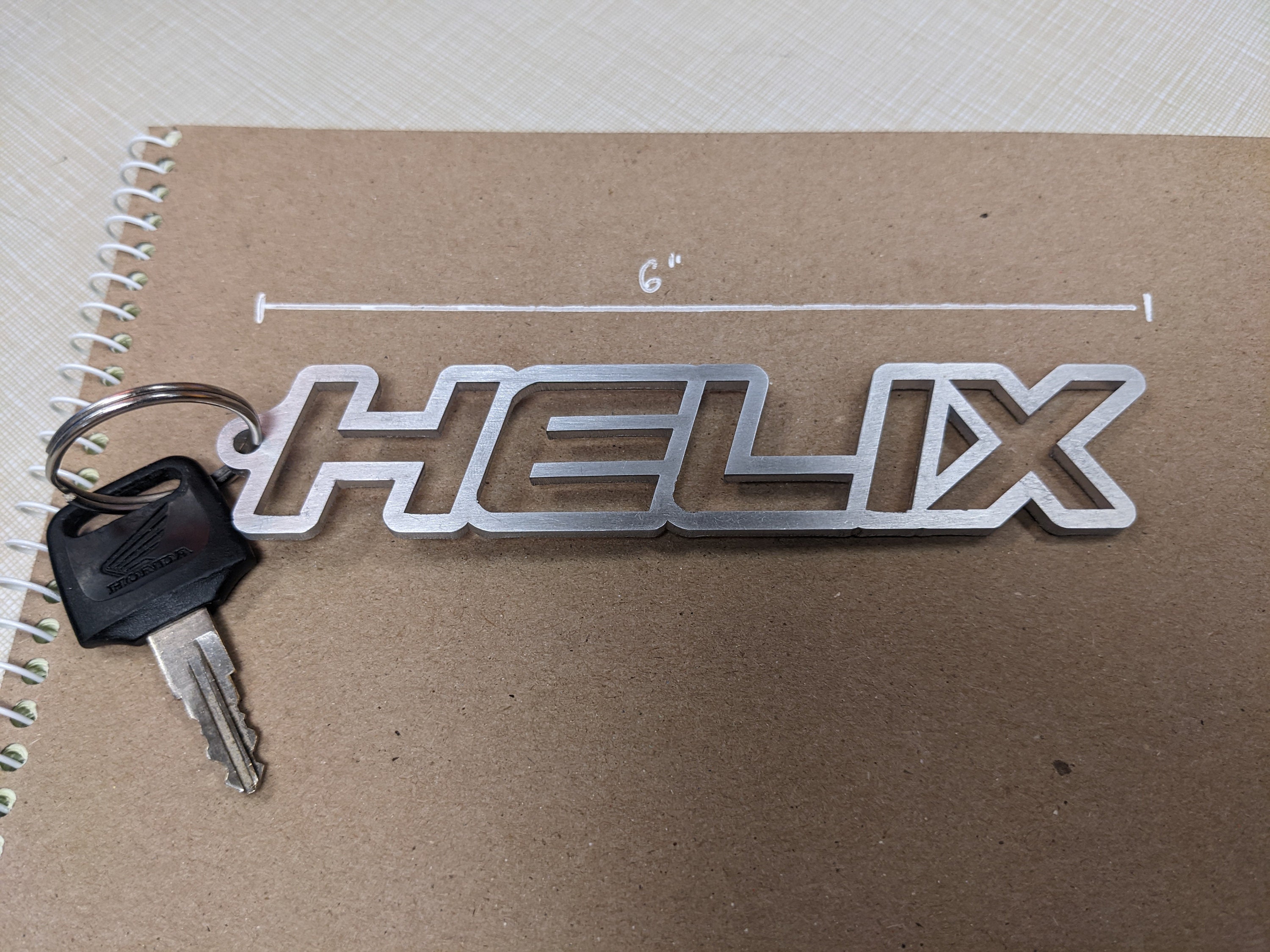 Honda Helix CNC Aluminum Keychain Etsy