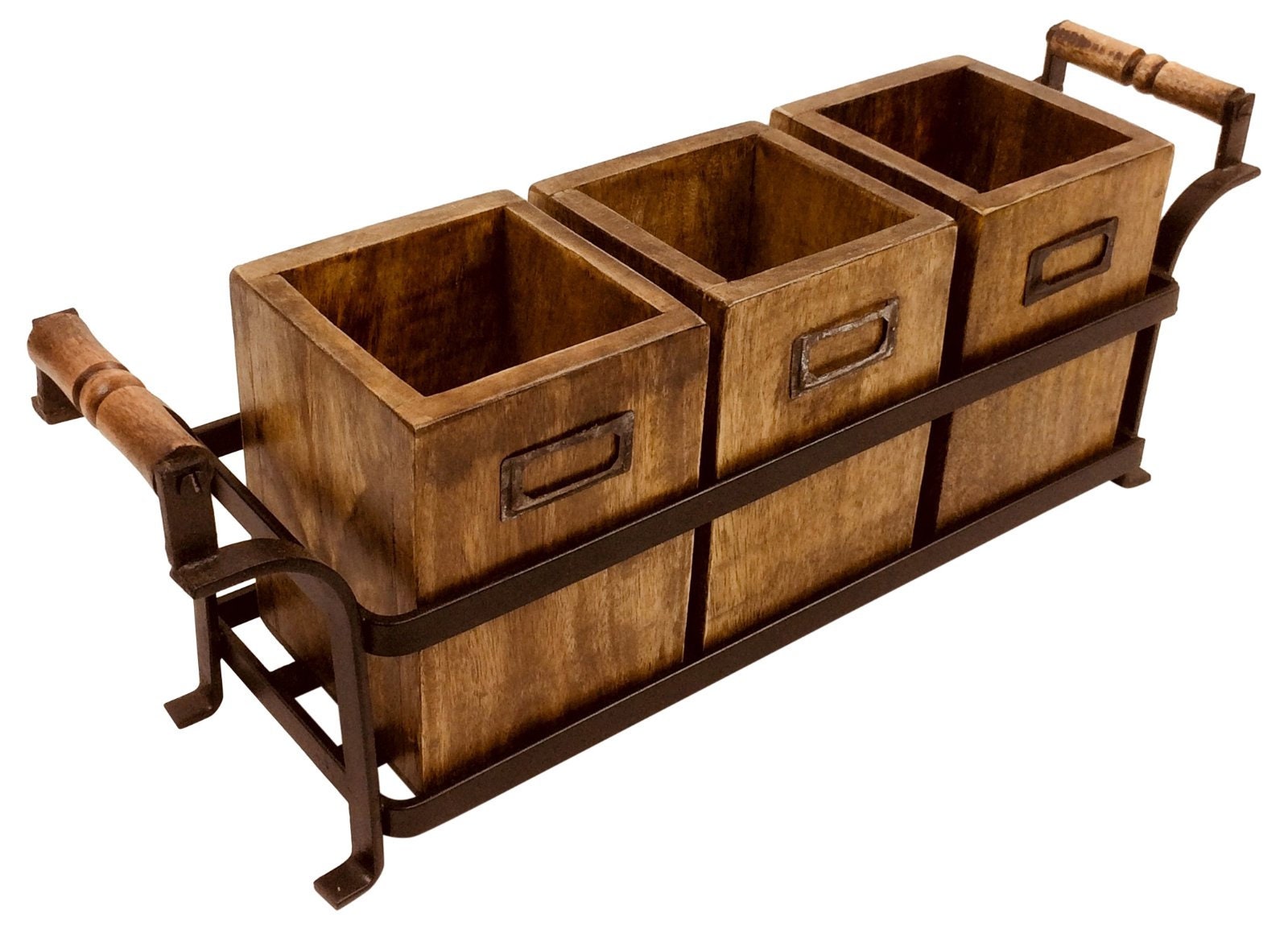 Solid Wood Storage Boxes and Name Plate Wooden Kitchen Roll Etsy