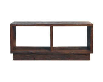 Reclaimed Solid Wood Cube TV Media Unit | Upcycled Furniture | Home Furnishings