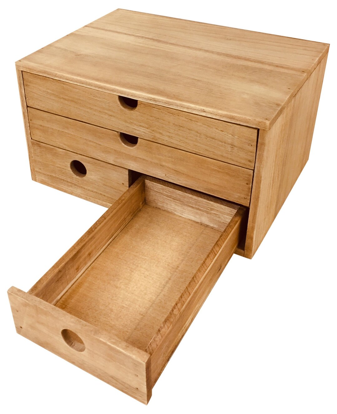 Wooden Box Storage Drawer Desktop Storage Drawers Jewelry Cosmetics  Organizer Multi-layer Wood Box 