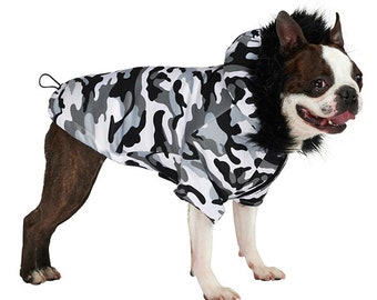 Dog Camouflage Coats | Pet Camouflage Jackets | Warm Rainproof Winter Pet Clothing | Doble lined | Fleece