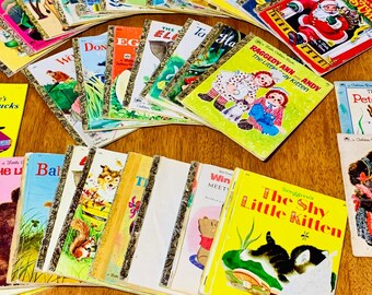 Little Golden Books, Children's Board Books, Vintage, Rare, Collectible Little Golden Books