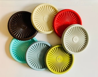 Au choix ~ Couvercles Tupperware, Couvercles, Fermeture instantanée, Servalier, Ronds classiques, Ronds carrés, Bouton-poussoir, Joints de rechange