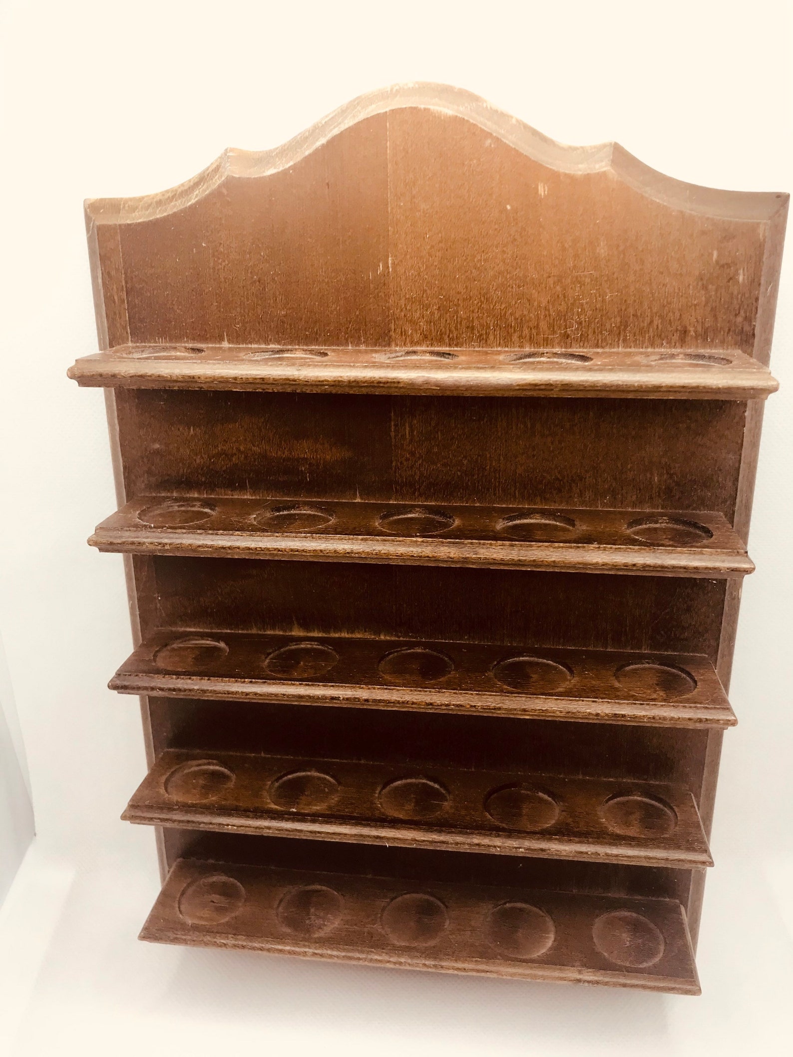 Wooden Thimble Holder Display Shelf Etsy