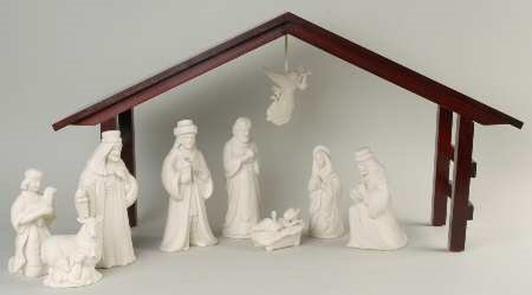 Lenox, Nativity Set, Commemorate 2000 Nativity, 10 Piece Set, in
