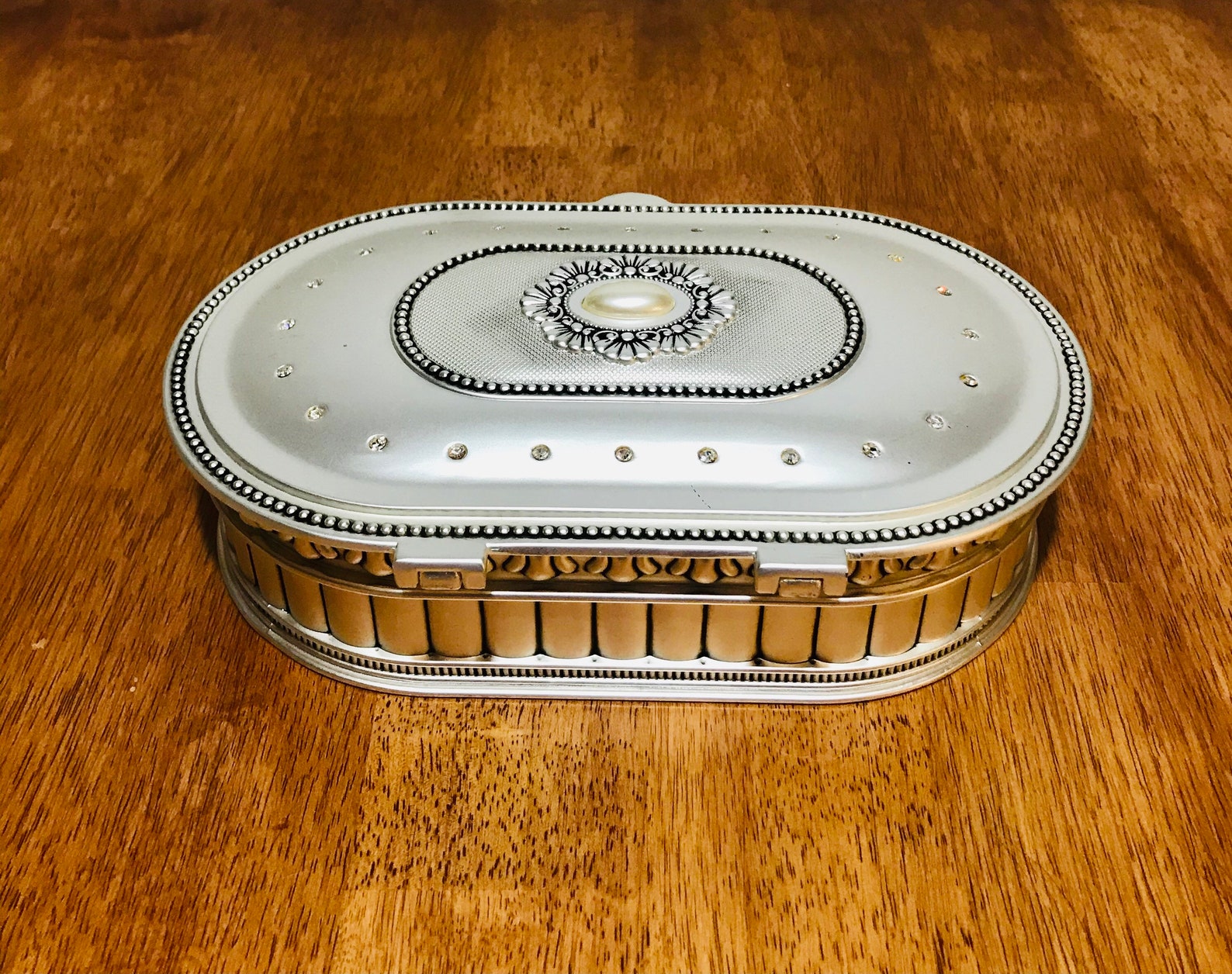 Godinger Silver Plated Jewelry Box Vintage Etsy