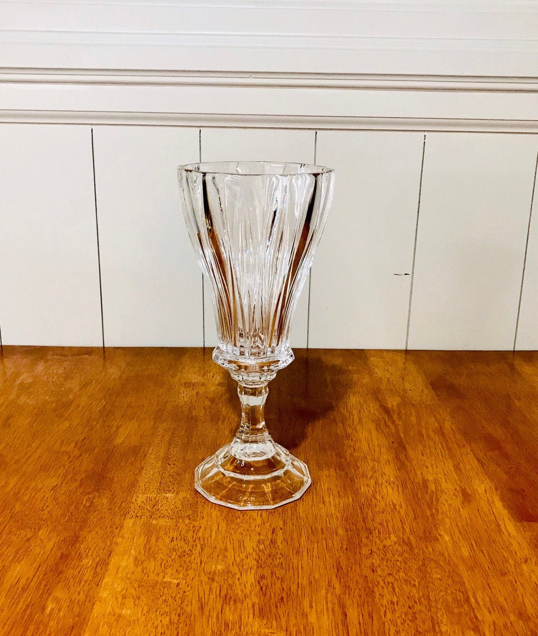 Lead Crystal Hurricane Lamp 2 Piece St. Etsy