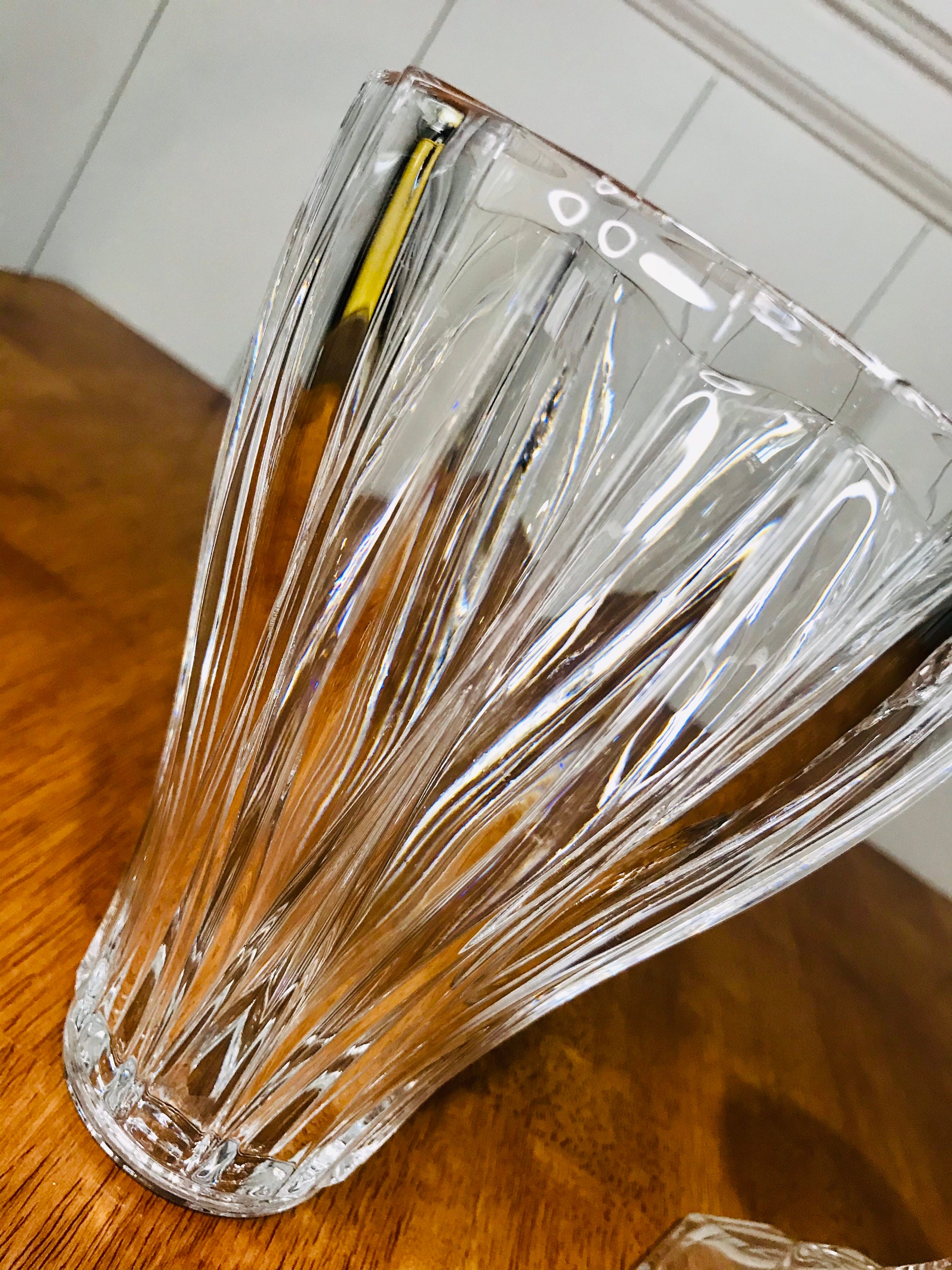 Lead Crystal Hurricane Lamp 2 Piece St. Etsy