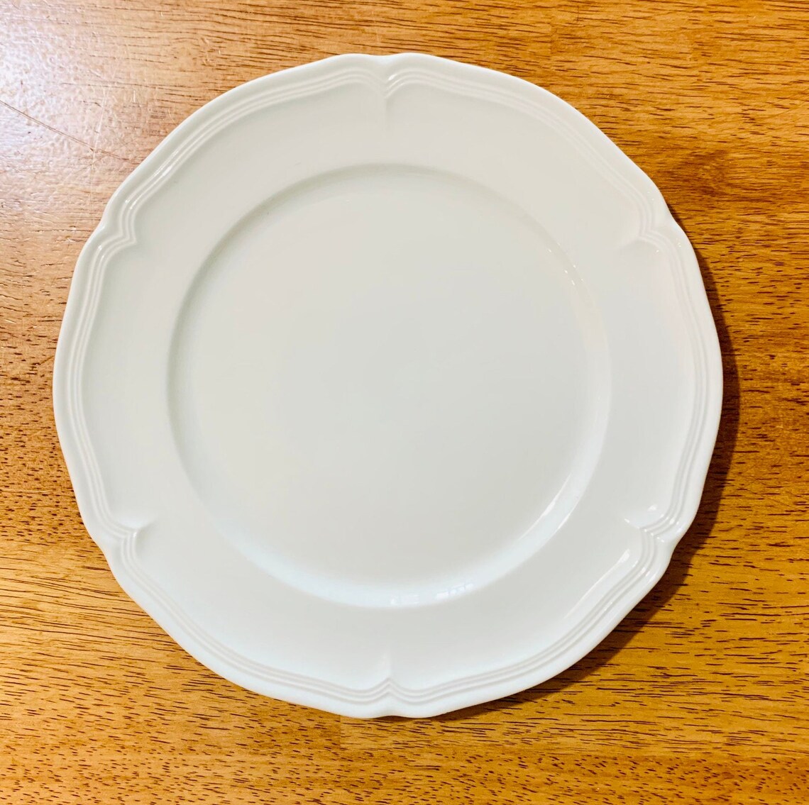 4 Villory & Boch Manoir Bread and Butter Plates White Etsy