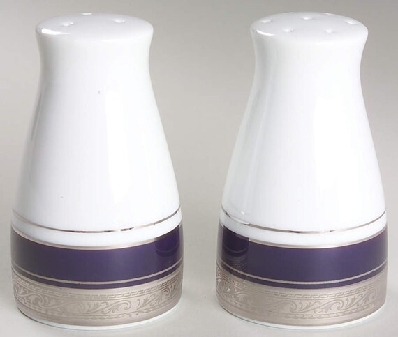 Legendary by Noritake 4170 Crestwood Cobalt Platinum Salt & - Etsy