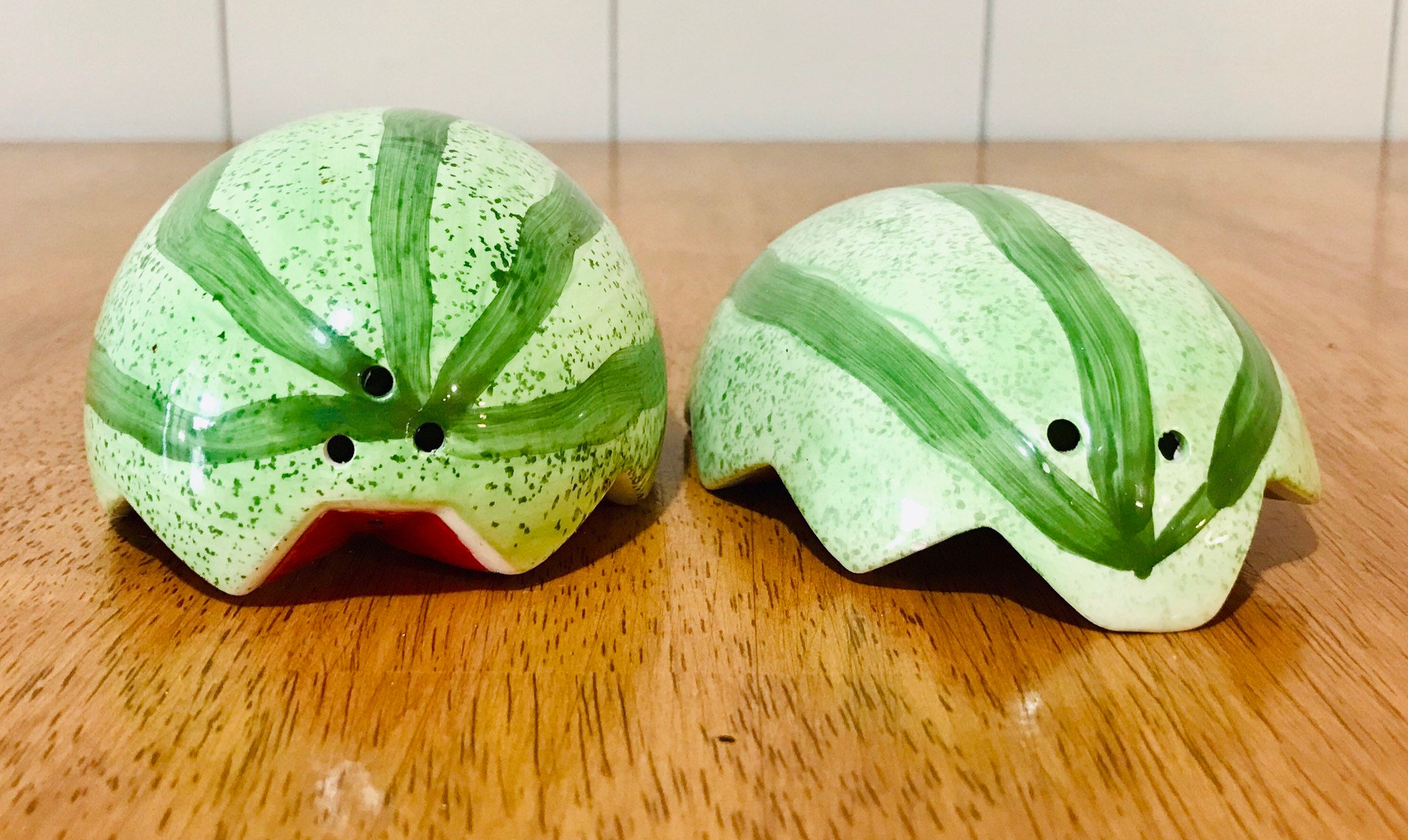 Watermelon Salt & Pepper Shakers Backyard BBQ Summertime Etsy