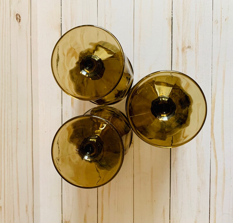 Libbey Gibraltar Mocha Iced Tea Glasses Footed Tumblers Etsy