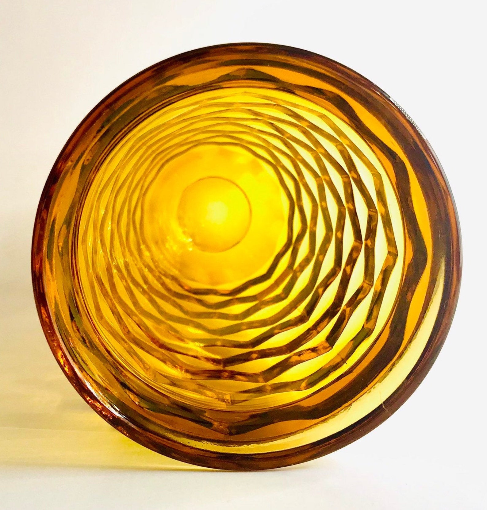 3 Colony Whitehall Amber Footed Iced Tea Glasses by Indiana Etsy