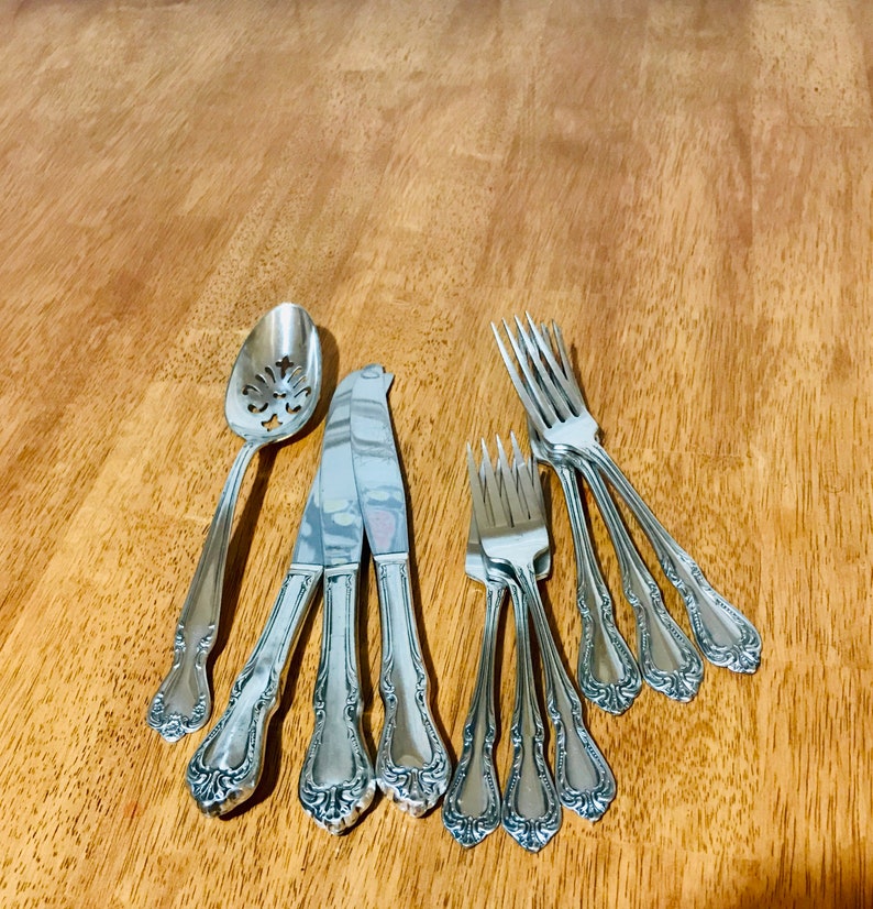 Chaliceharmony Silverplate Flatware by Oneida Wm. A Rogers Etsy