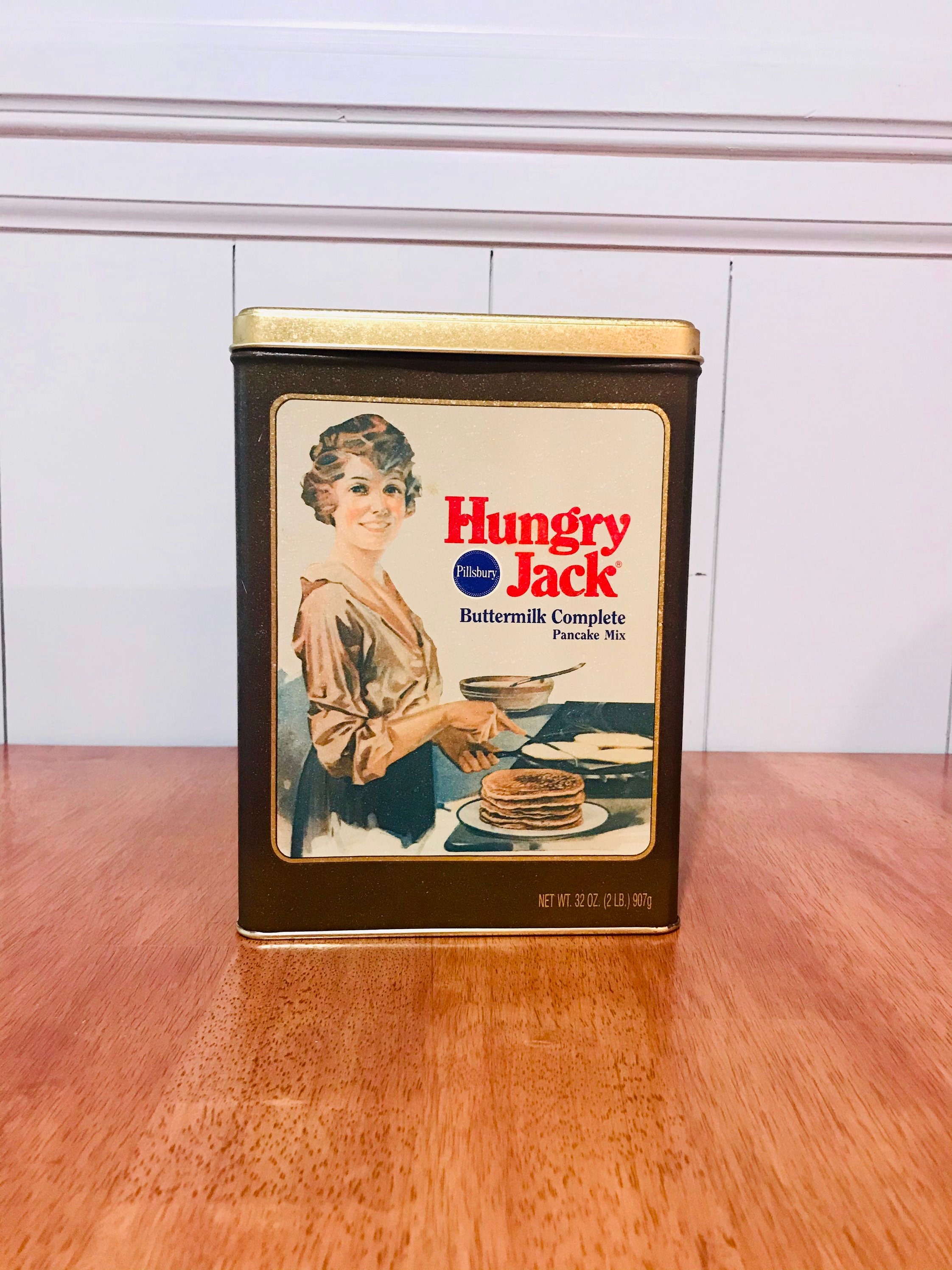 Tin Pillsbury© Hungry Jack® Pancake Mix Vintage Metal Tin Etsy