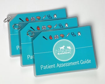 Veterinary Patient Assessment Guide - Vet Tech Diagnostics, Vet Nurse Pocket Guide, Veterinary Student Resource