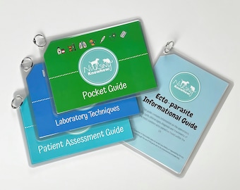 The Full Set - Vet Nurse Pocket Guide, Vet Tech, Veterinary Student, Vet Resources