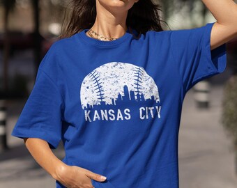 Kansas City Baseball Crewneck | Kansas City Baseball T-Shirt | Kansas City Baseball Long Sleeve Tee