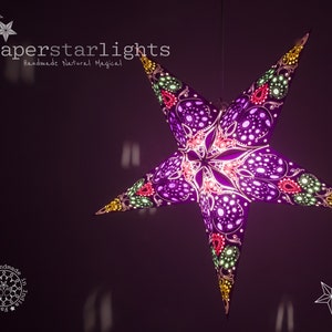 Lanterna a forma di stella di carta / Paralume decorativo / Paralume boho / Decorazioni per matrimoni / Nozze boho / Luce a forma di stella di carta / Paralume a forma di stella