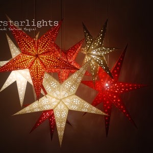 Red Star Light Lantern for Christmas