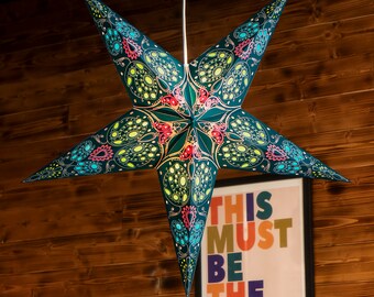 Star lantern | Decorative Lampshade | Wedding Decor | Boho Lampshade | Boho Lighting | Decorative Paper Star | Boho Wedding | Handmade