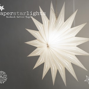 Abat-jour Scandi blanc | Lanterne en papier soleil | Abat-jour neutre | Abat-jour Hygge | Abat-jour en papier blanc | Décoration de mariage