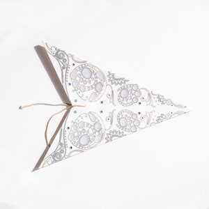 White Light Up Star Scandi Lampshade Hygge Lampshade Christmas Window Decoration Handmade Star Lampshade image 5